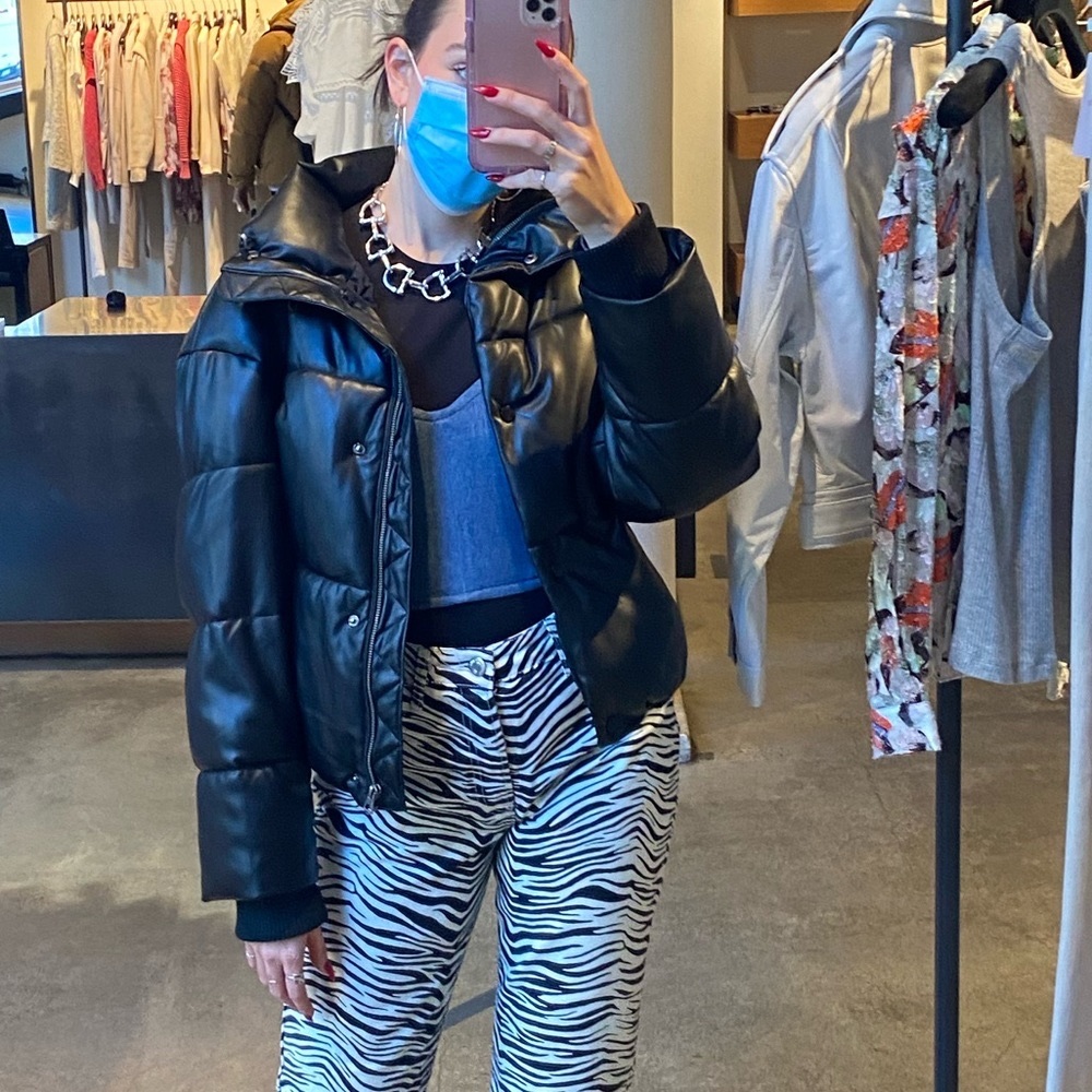 Zara Black Puffer Jacket